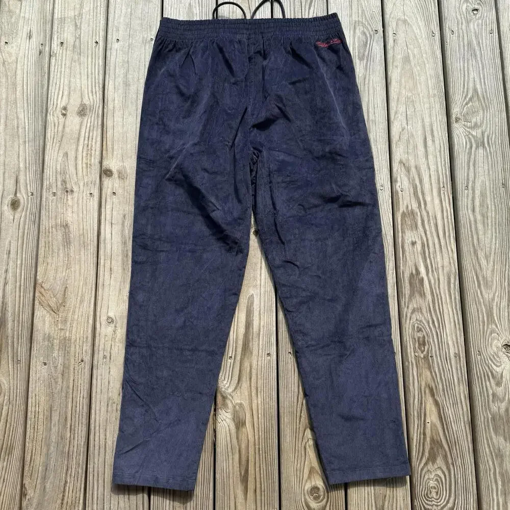 Men’s Mitchell & Ness Fred Segal Corduroy Tearaway Pants Navy Size 2XL $218 - Picture 3 of 14